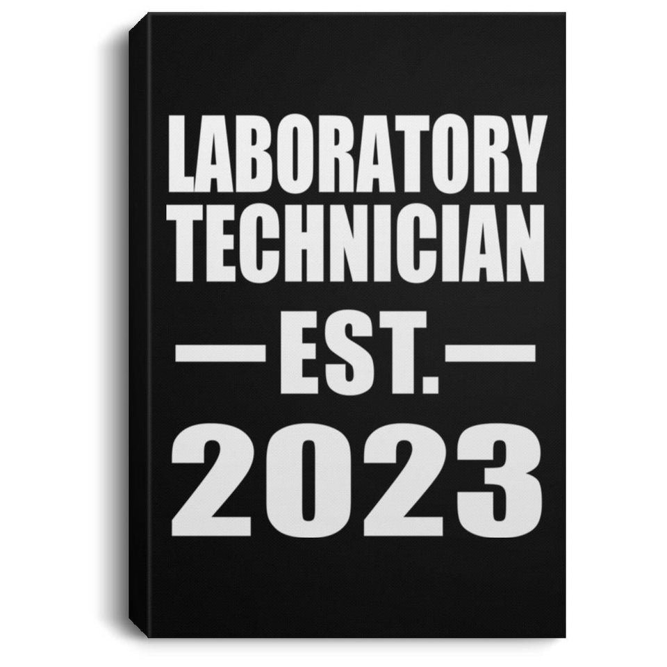 Laboratory Technician Established EST. 2023 - Canvas Portrait