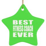 Best Fitness Coach Ever - Star Ornament