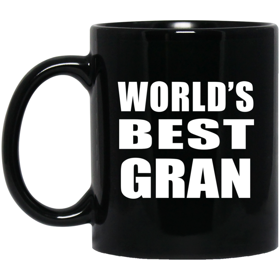 World's Best Gran - 11 Oz Coffee Mug Black