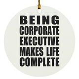 Being Corporate Executive Makes Life Complete - Circle Ornament
