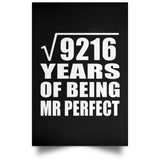 96th Anniversary Square Root of 9216 Years of Mr Perfect - Poster Portrait