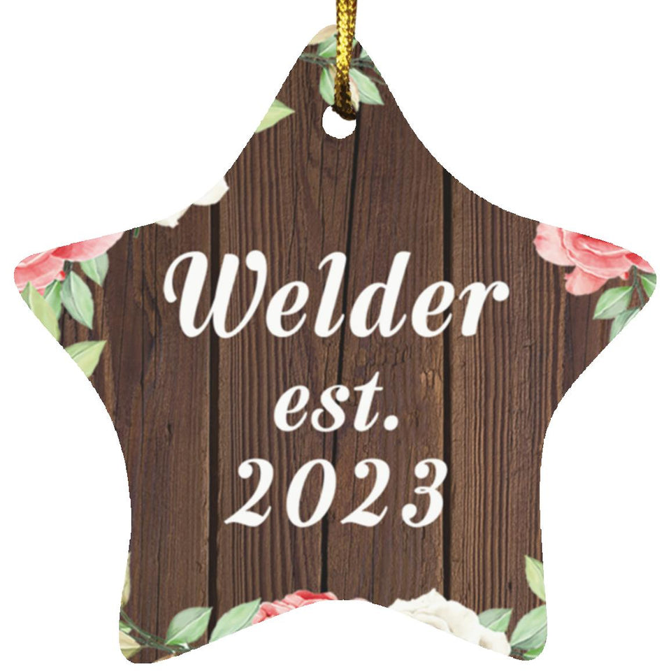 Welder Established Est. 2023 - Star Ornament A