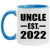 Uncle Established EST. 2022 - 11oz Accent Mug Blue