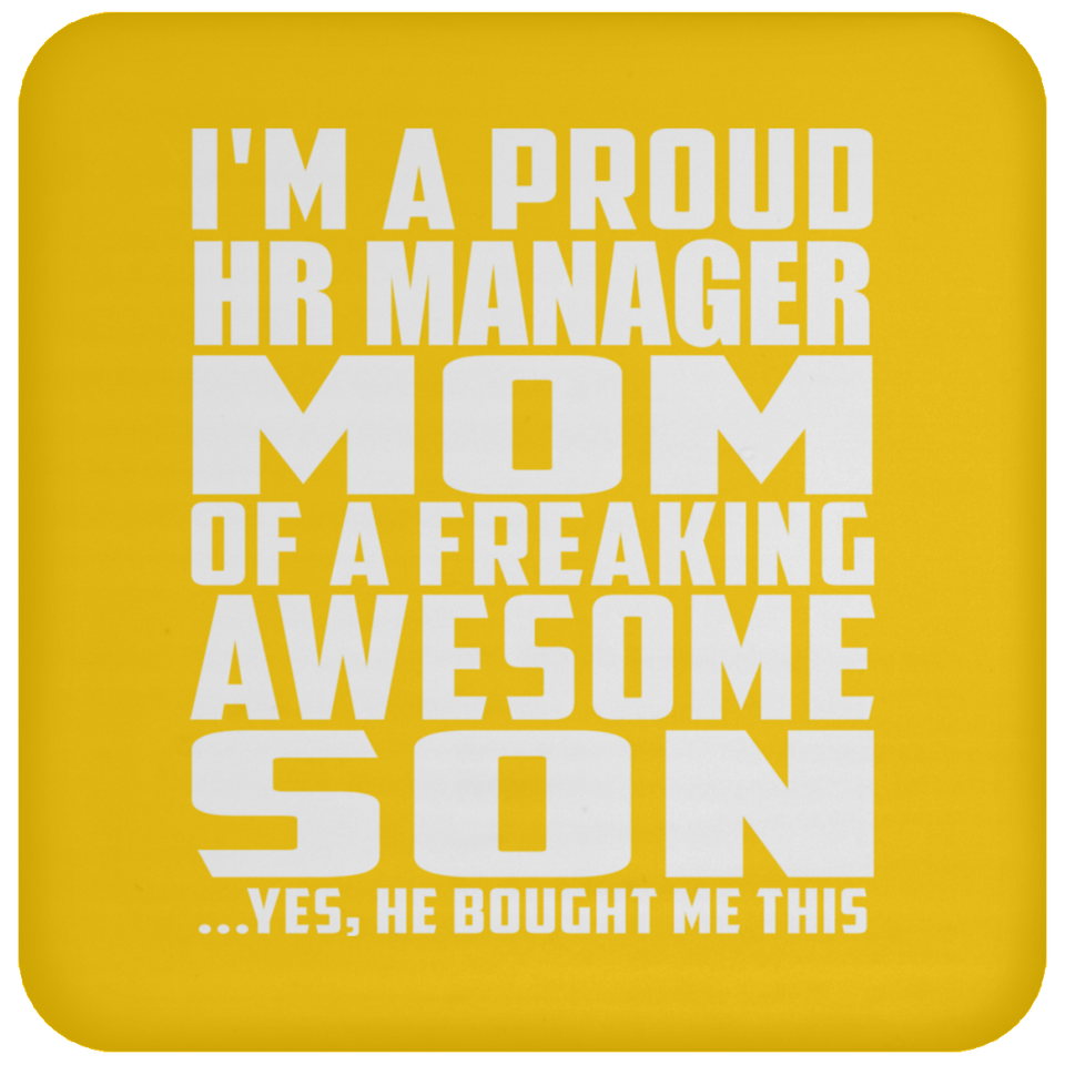 Proud HR Manager Mom Of Awesome Son - Drink Coaster