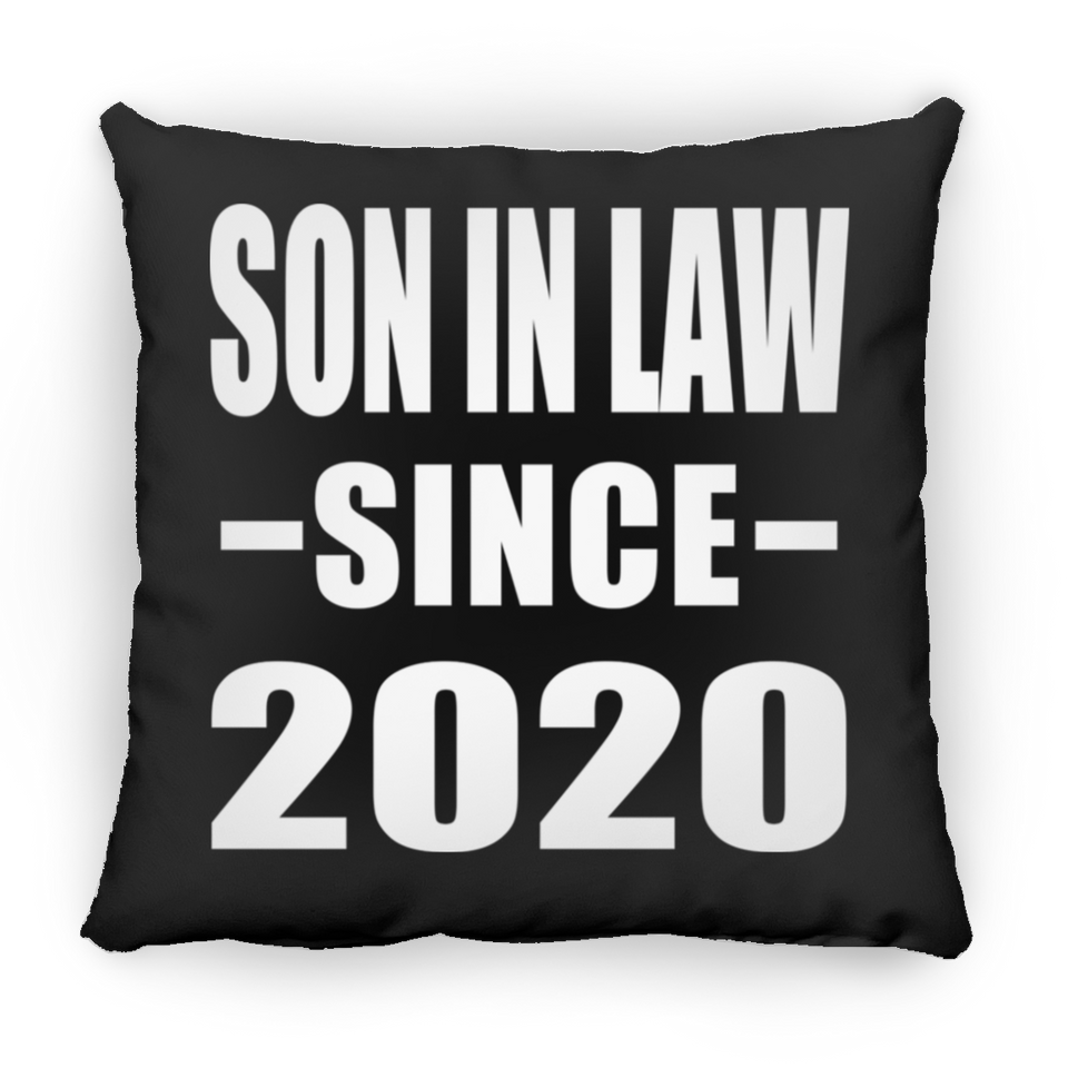 Son In Law Since 2020 - Throw Pillow Black