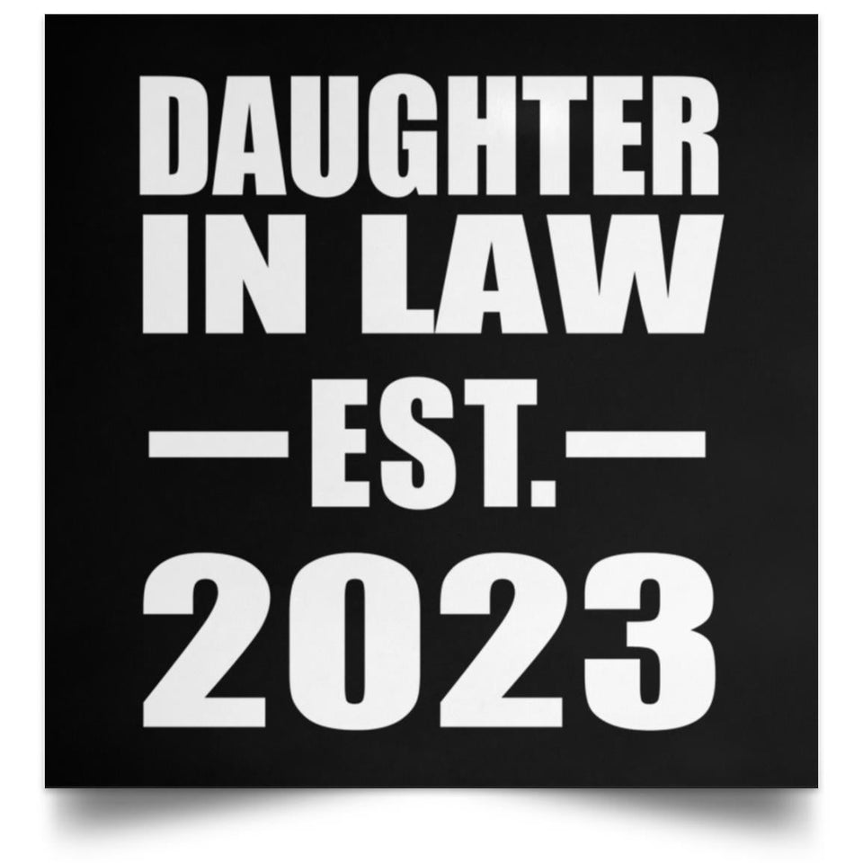 Daughter In Law Established EST. 2023 - Poster Square