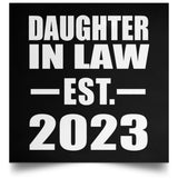 Daughter In Law Established EST. 2023 - Poster Square