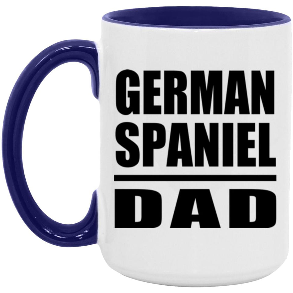 German Spaniel Dad - 15oz Accent Mug Purple