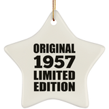 67th Birthday Original 1957 Limited Edition - Star Ornament