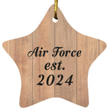 Air Force Established Est. 2024 - Star Ornament C