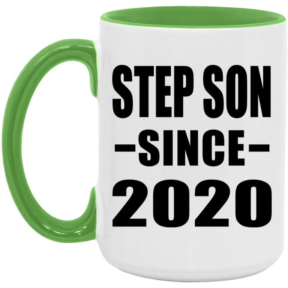 Step Son Since 2020 - 15oz Accent Mug Green