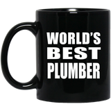 World's Best Plumber - 11 Oz Coffee Mug Black