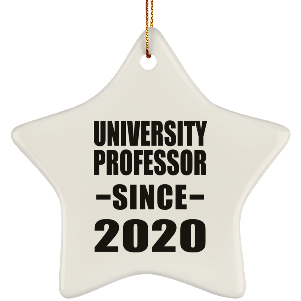 University Professor Since 2020 - Star Ornament