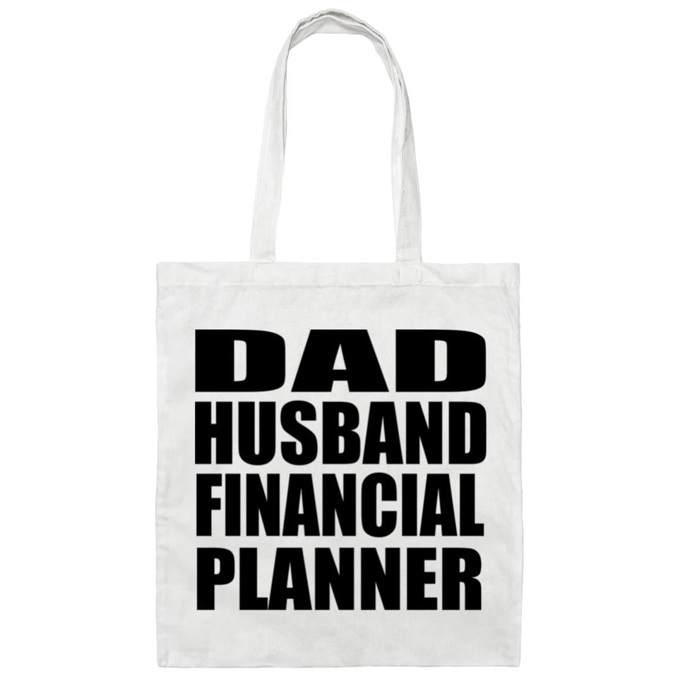 Dad Husband Financial Planner - Tote Bag White