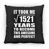 39th Birthday Took Square Root of 1521 Years To Awesome - Throw Pillow Black