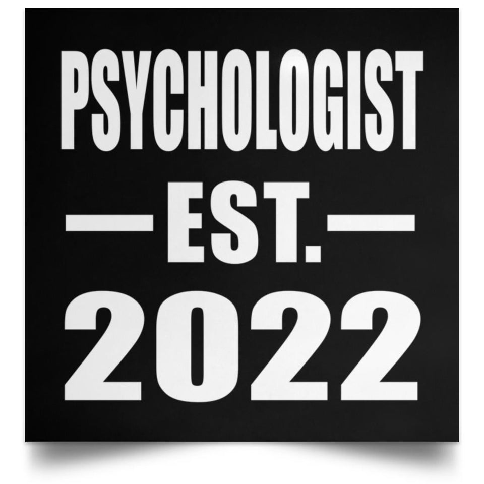 Psychologist Established EST. 2022 - Poster Square
