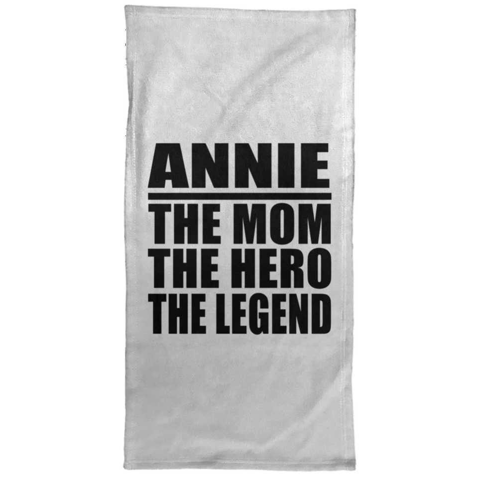 Annie The Mom The Hero The Legend - Hand Towel