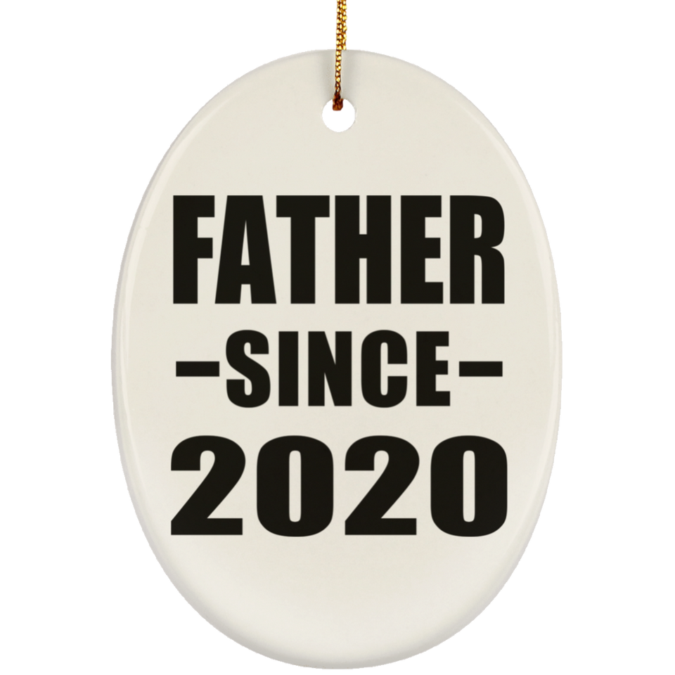 Father Since 2020 - Oval Ornament