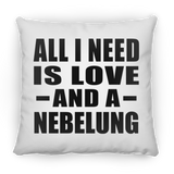 All I Need Is Love And A Nebelung - Throw Pillow