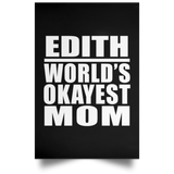 Edith World's Okayest Mom - Poster Portrait