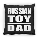 Russian Toy Dad - Throw Pillow Black