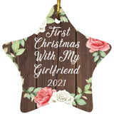 First Christmas With My Girlfriend 2021 - Star Ornament A