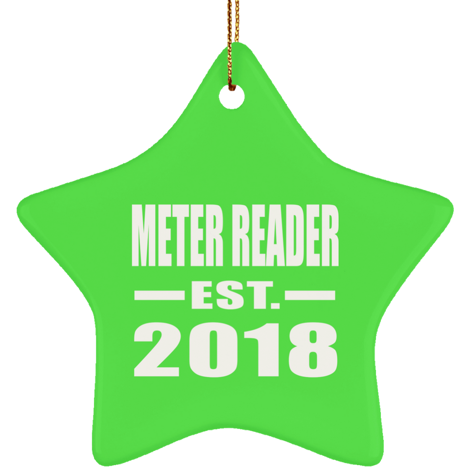 Meter Reader Established EST. 2018 - Star Ornament