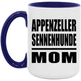Appenzeller Sennenhunde Mom - 15oz Accent Mug Purple
