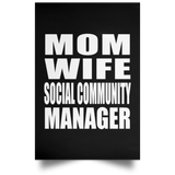 Mom Wife Social Community Manager - Poster Portrait