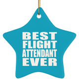 Best Flight Attendant Ever - Star Ornament