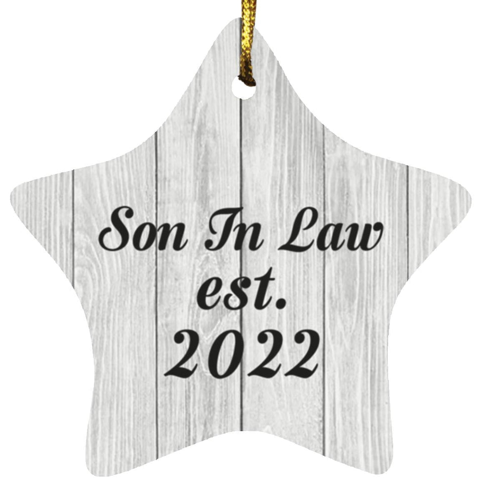 Son In Law Established Est. 2022 - Star Ornament F