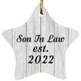 Son In Law Established Est. 2022 - Star Ornament F