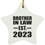 Brother In Law Established EST. 2023 - Star Ornament