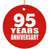 95th Anniversary 95 Years Anniversary - Circle Ornament