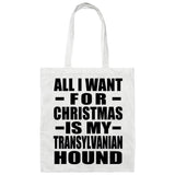 All I Want For Christmas Is My Transylvanian Hound - Tote Bag White