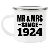 100th Anniversary Mr & Mrs Since 1924 - 12oz Camping Mug