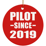 Pilot Since 2019 - Circle Ornament