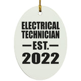 Electrical Technician Established EST. 2022 - Oval Ornament