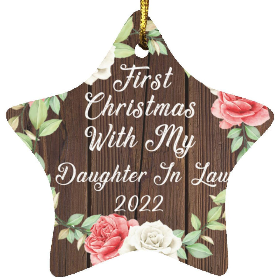 First Christmas With My Daughter In Law 2022 - Star Ornament A