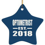 Optometrist Established EST. 2018 - Star Ornament
