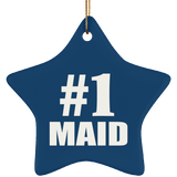 Number One #1 Maid - Star Ornament