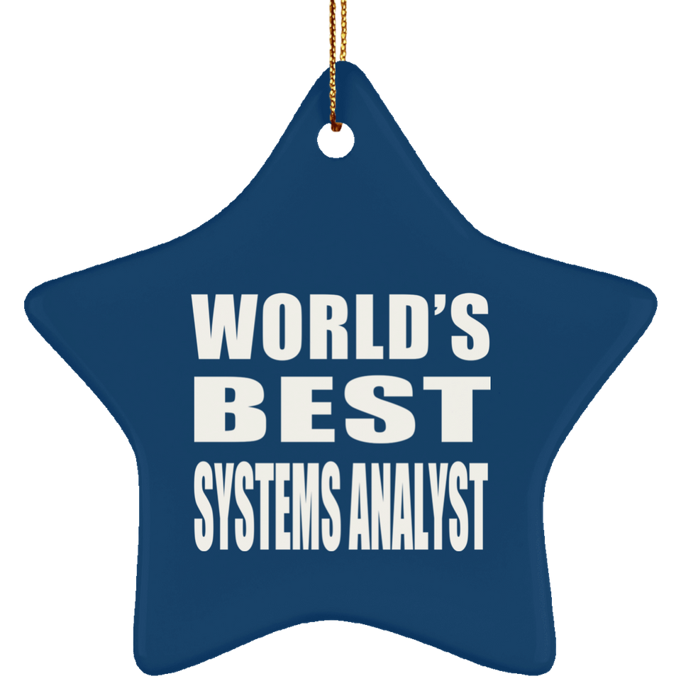World's Best Systems Analyst - Star Ornament