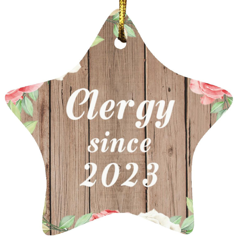 Clergy Since 2023 - Star Ornament B