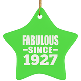 97th Birthday Fabulous Since 1927 - Star Ornament