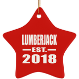 Lumberjack Established EST. 2018 - Star Ornament