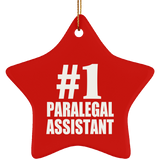 Number One #1 Paralegal Assistant - Star Ornament