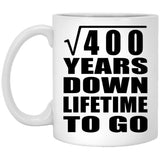 20th Anniversary Square Root of 400 Years Lifetime To Go - 11oz Coffee Mug