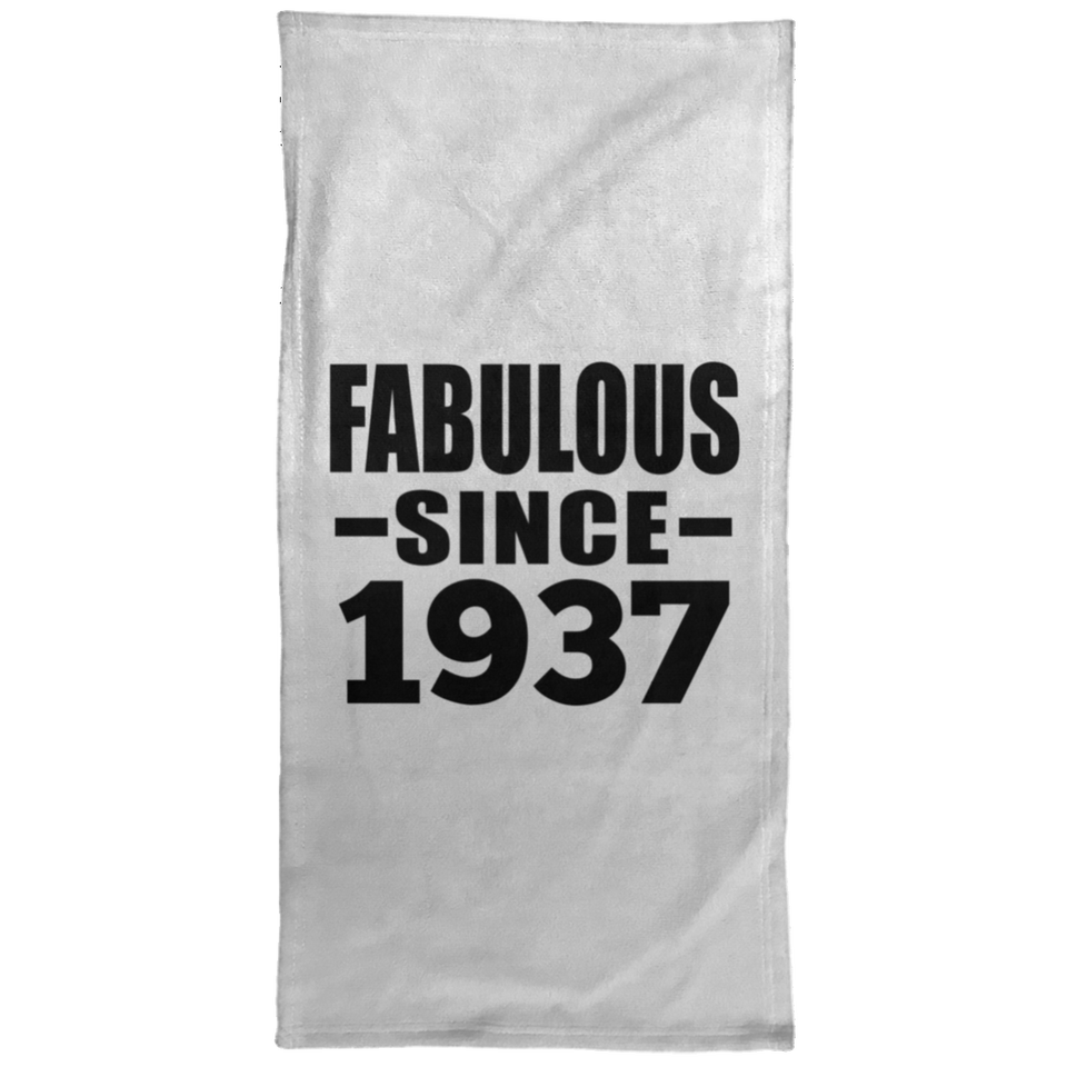 87th Birthday Fabulous Since 1937 - Hand Towel
