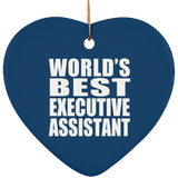 World's Best Executive Assistant - Heart Ornament