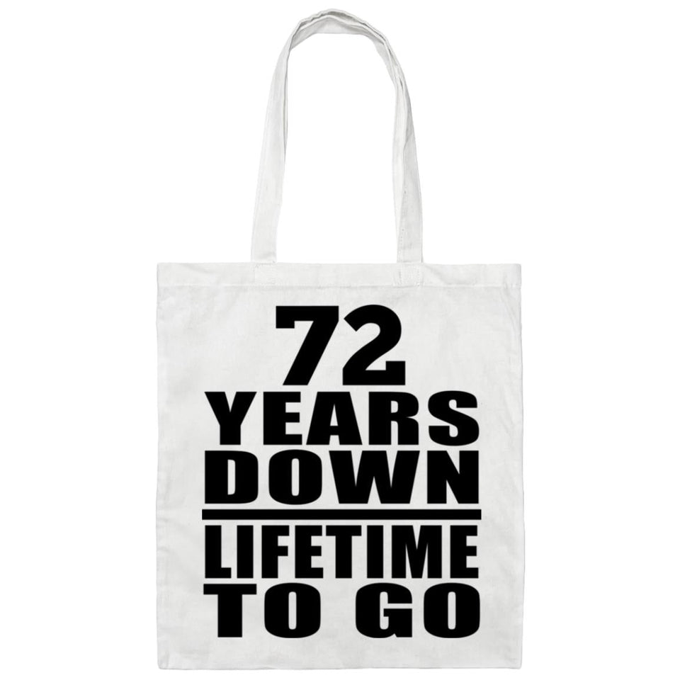 72nd Anniversary 72 Years Down Lifetime To Go - Tote Bag White